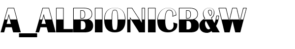 a_AlbionicB&W.ttf Font conversion image