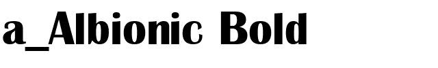 a_Albionic Bold.ttf Font conversion image