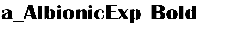 a_AlbionicExp Bold.ttf Font conversion image