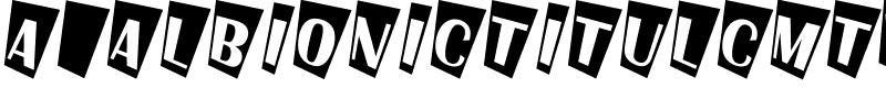 a_AlbionicTitulCmTw.ttf Font conversion image