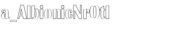 a_AlbionicNrOtl.ttf Font conversion image