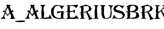 a_AlgeriusBrk.ttf Font conversion image