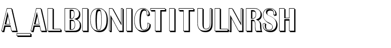 a_AlbionicTitulNrSh.ttf Font conversion image