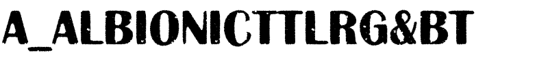 a_AlbionicTtlRg&Bt.ttf Font conversion image