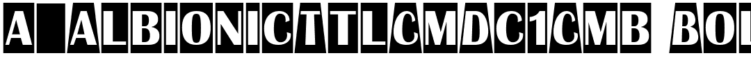 a_AlbionicTtlCmDc1Cmb Bold.ttf Font conversion image