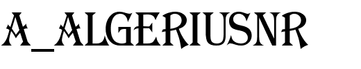 a_AlgeriusNr.ttf Font conversion image