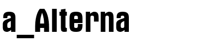 a_Alterna.ttf Font conversion image