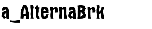 a_AlternaBrk.ttf Font conversion image