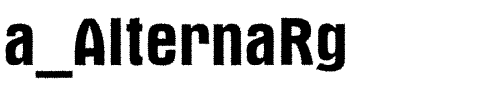 a_AlternaRg.ttf Font conversion image