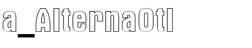 a_AlternaOtl.ttf Font conversion image