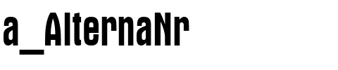 a_AlternaNr.ttf Font conversion image