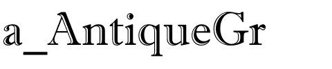 a_AntiqueGr.ttf Font conversion image