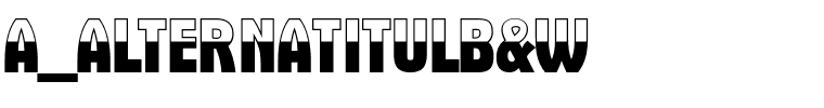 a_AlternaTitulB&W.ttf Font conversion image