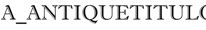 a_AntiqueTitulGr.ttf Font conversion image