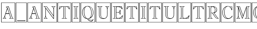 a_AntiqueTitulTrCmOtl.ttf Font conversion image