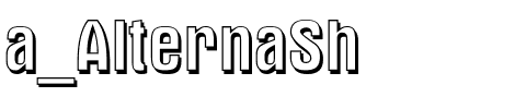 a_AlternaSh.ttf Font conversion image