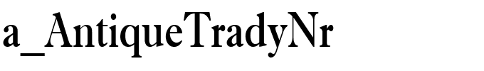 a_AntiqueTradyNr.ttf Font conversion image