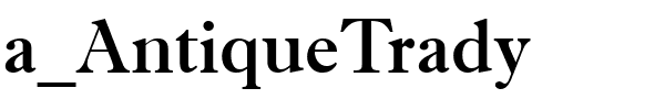 a_AntiqueTrady.ttf Font conversion image