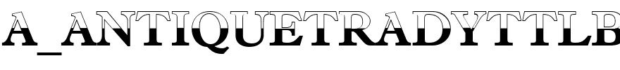 a_AntiqueTradyTtlB&W.ttf Font conversion image