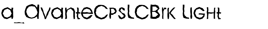 a_AvanteCpsLCBrk Light.ttf Font conversion image