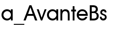 a_AvanteBs.ttf Font conversion image