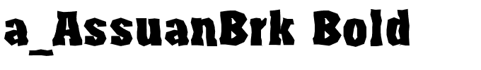 a_AssuanBrk Bold.ttf Font conversion image