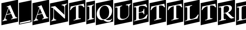 a_AntiqueTtlTrdCmUp.ttf Font conversion image