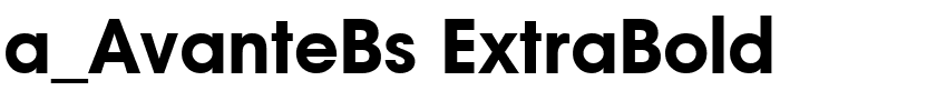 a_AvanteBs ExtraBold.ttf