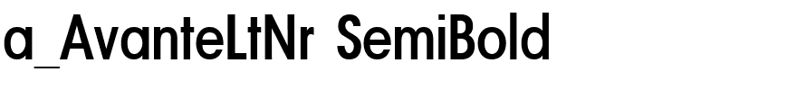 a_AvanteLtNr SemiBold.ttf Font conversion image