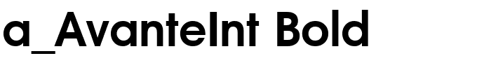 a_AvanteInt Bold.ttf Font conversion image