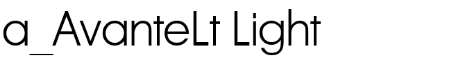 a_AvanteLt Light.ttf Font conversion image