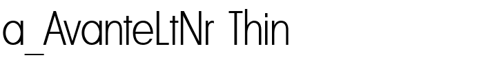 a_AvanteLtNr Thin.ttf Font conversion image