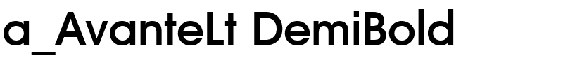 a_AvanteLt DemiBold.ttf Font conversion image