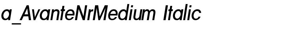 a_AvanteNrMedium Italic.ttf