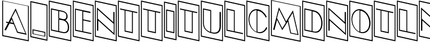 a_BentTitulCmDnOtlNr.ttf Font conversion image