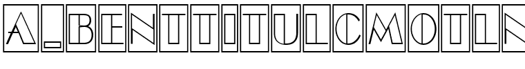 a_BentTitulCmOtlNr.ttf Font conversion image