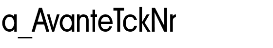 a_AvanteTckNr.ttf Font conversion image