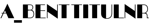 a_BentTitulNr.ttf Font conversion image