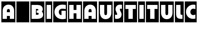 a_BighausTitulCm.ttf Font conversion image