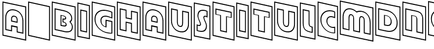 a_BighausTitulCmDnOtl.ttf Font conversion image