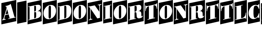 a_BodoniOrtoNrTtlCmUp.ttf Font conversion image