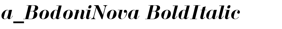 a_BodoniNova BoldItalic.ttf Font conversion image