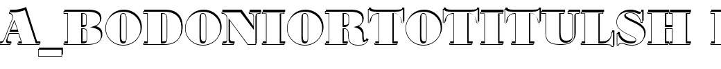 a_BodoniOrtoTitulSh Black.ttf Font conversion image