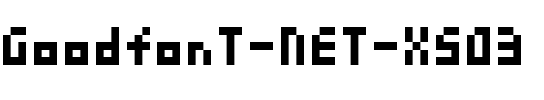 GoodfonT-NET-XS03.ttf