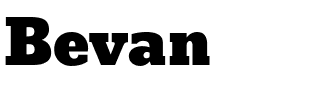 Bevan.ttf Font conversion image