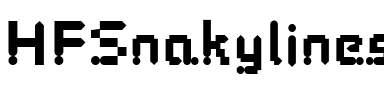 HFSnakylines.ttf Font conversion image