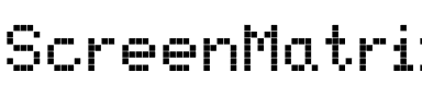 ScreenMatrix.ttf Font conversion image