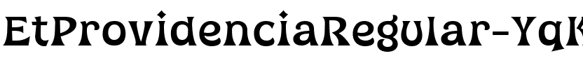 EtProvidenciaRegular-YqK38.ttf Font conversion image