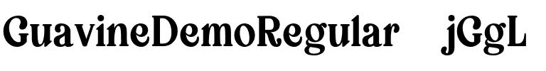 GuavineDemoRegular-1jGgL.otf Font conversion image