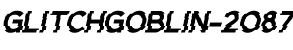 GlitchGoblin-2O87v.ttf Font conversion image